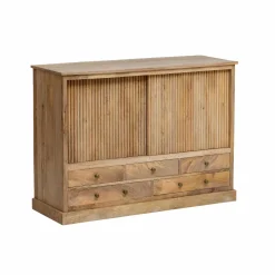 Made in Meubles Meuble sous vasque en bois de manguier Liora