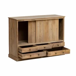 Made in Meubles Meuble sous vasque en bois de manguier Liora