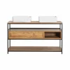 Made in Meubles Meuble sous vasque en bois d'acacia et métal Montréal