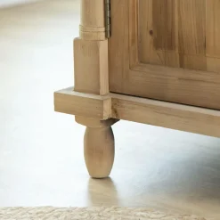 Made in Meubles Meuble sous vasque en bois recyclé Paz