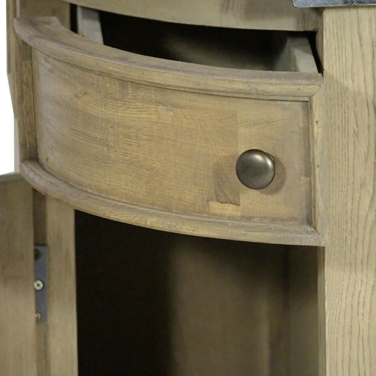 Made in Meubles Meuble sous vasque en bois de chêne Gaia
