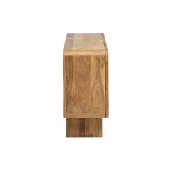 Made in Meubles Meuble sous vasque en bois d'acacia foncé Tilio