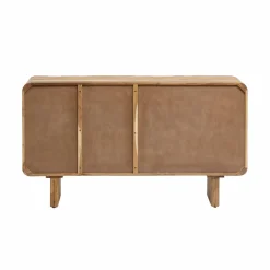 Made in Meubles Meuble sous vasque en bois d'acacia foncé Tilio