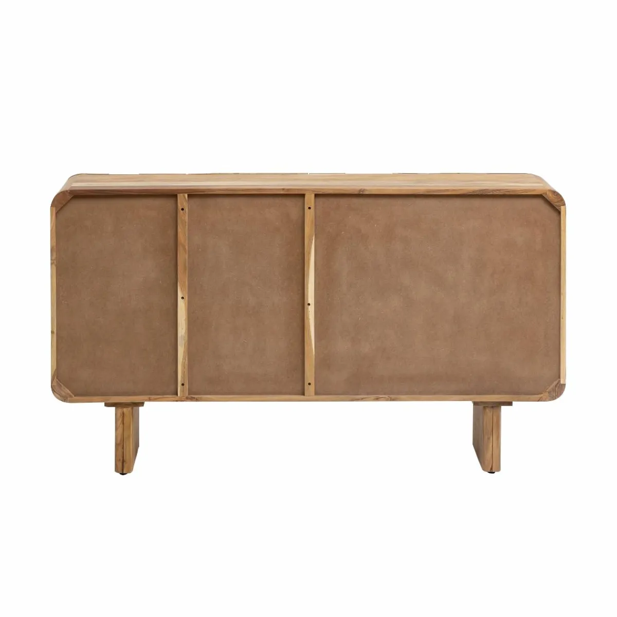 Made in Meubles Meuble sous vasque en bois d'acacia foncé Tilio