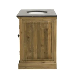 Made in Meubles Meuble sous vasque en bois recyclé Jude