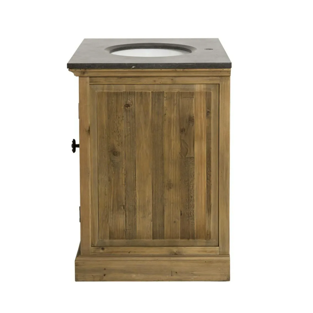 Made in Meubles Meuble sous vasque en bois recyclé Jude