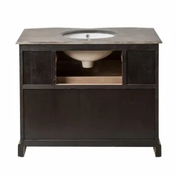 Made in Meubles Meuble sous vasque en bois recyclé Mia