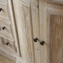 Made in Meubles Meuble sous vasque en pin recyclé Octavie