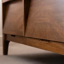 Made in Meubles Meuble TV 2 niches en bois de manguier Remick