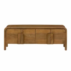 Made in Meubles Meuble TV 4 portes en bois de manguier Féodor