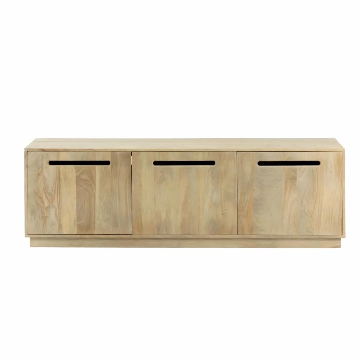 Made in Meubles Meuble TV 3 portes en bois de manguier Roni