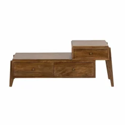 Made in Meubles Meuble TV 3 tiroirs en bois de manguier Remick