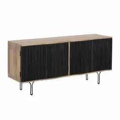 Made in Meubles Meuble TV bois de manguier et métal Auxence