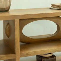 Made in Meubles Meuble TV design en bois de manguier Alwen