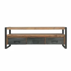 Made in Meubles Meuble TV en bois d'acacia 160 cm Havana