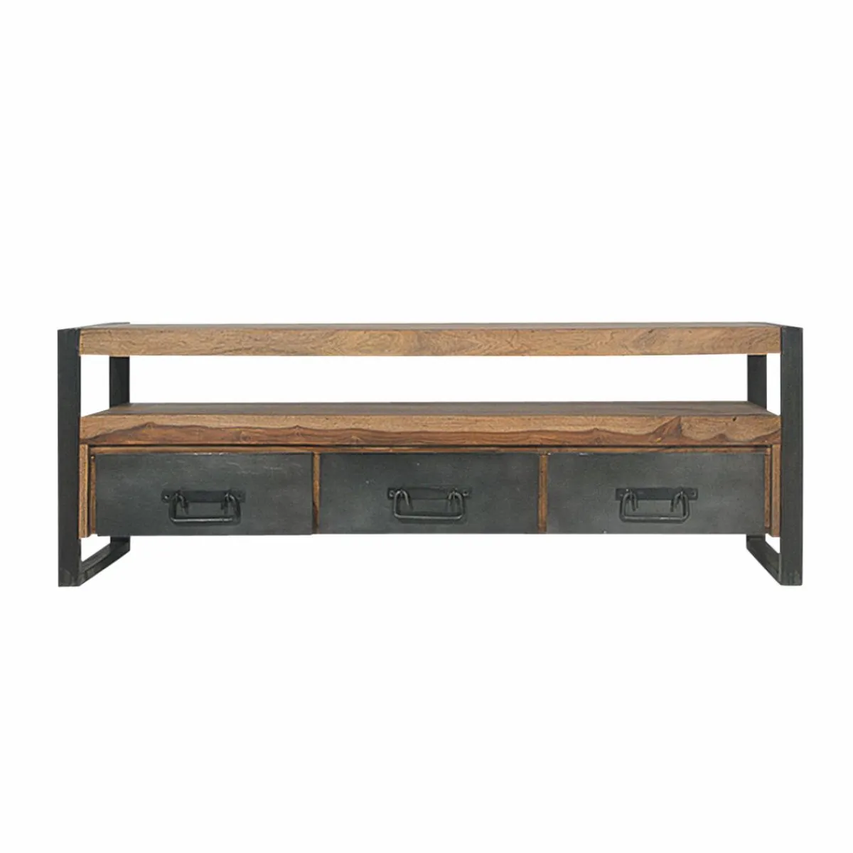 Made in Meubles Meuble TV en bois d'acacia 160 cm Havana