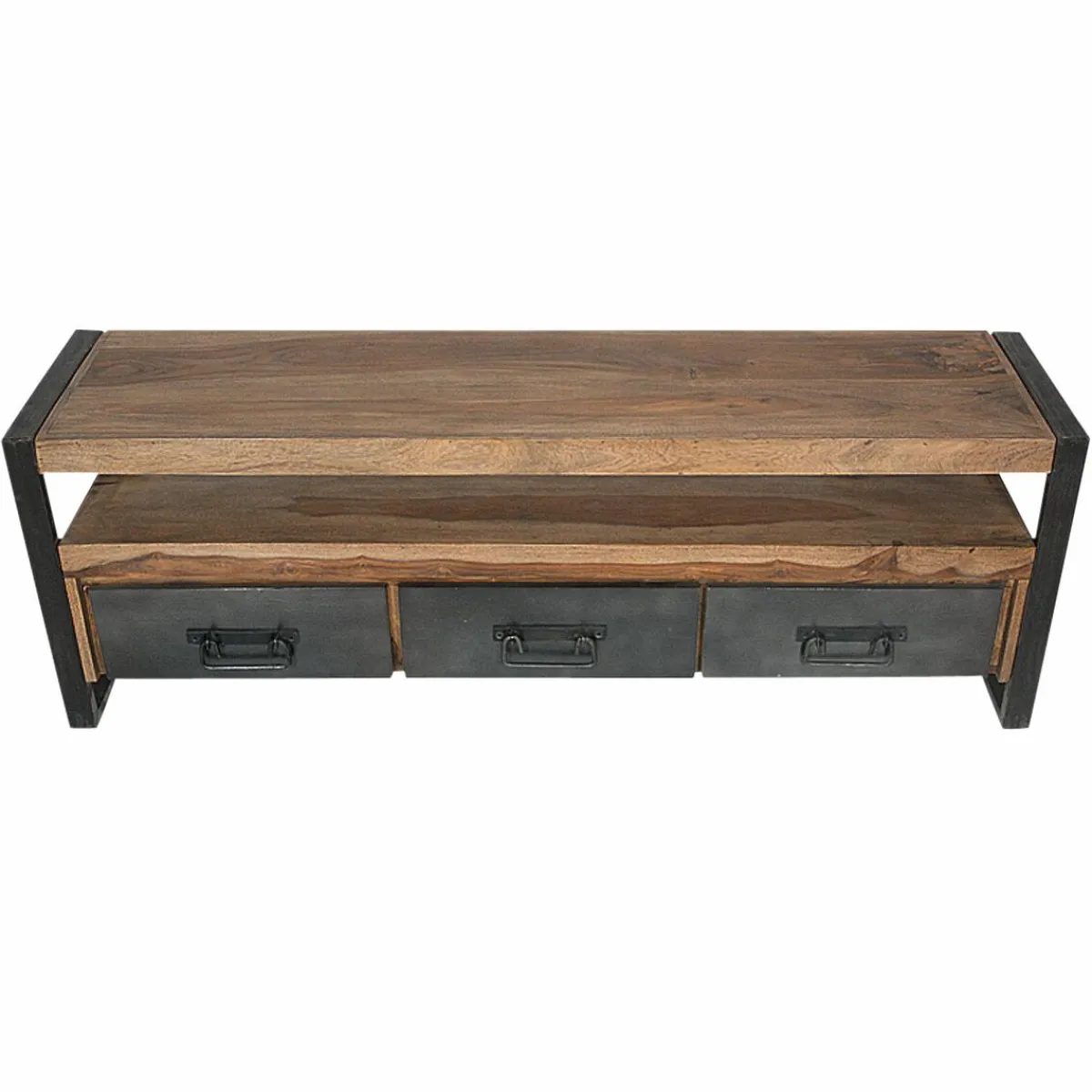 Made in Meubles Meuble TV en bois d'acacia 160 cm Havana