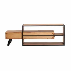 Made in Meubles Meuble TV en bois d'acacia Ernest