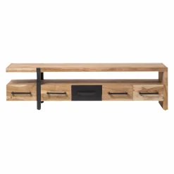 Made in Meubles Meuble TV en bois d'acacia Praia