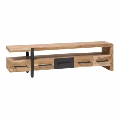 Made in Meubles Meuble TV en bois d'acacia Praia