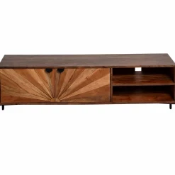 Made in Meubles Meuble TV en bois d'acacia Elvira