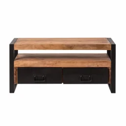 Made in Meubles Meuble TV en bois d'acacia 112 cm Havana