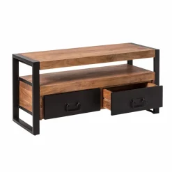 Made in Meubles Meuble TV en bois d'acacia 112 cm Havana
