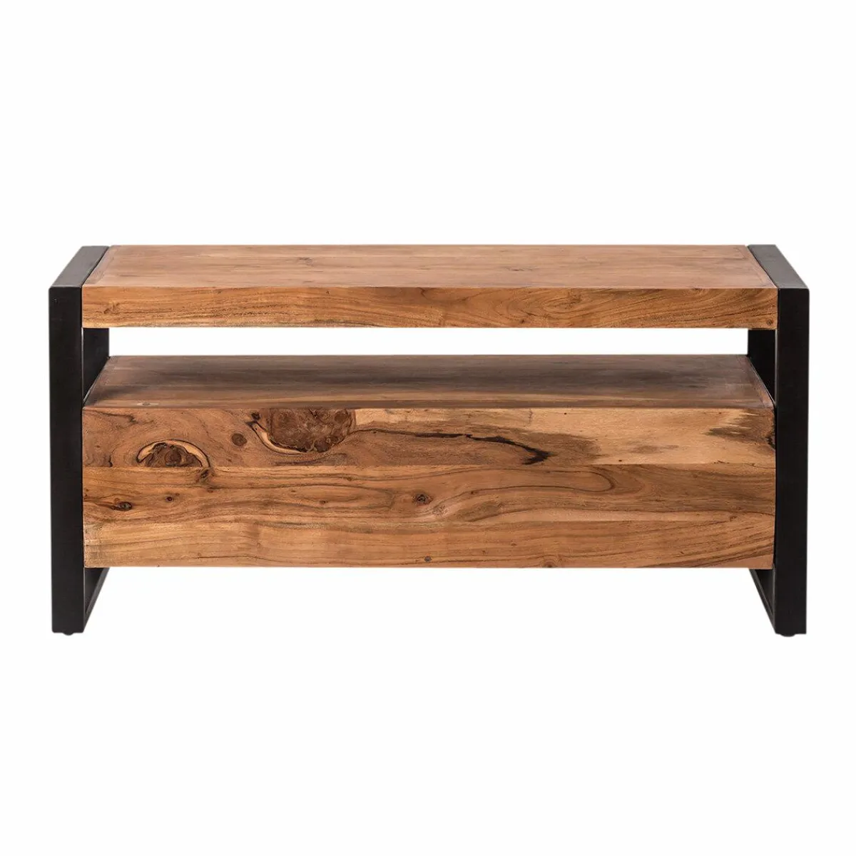 Made in Meubles Meuble TV en bois d'acacia 112 cm Havana