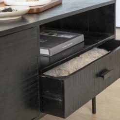 Made in Meubles Meuble TV en bois d'acacia Lupin