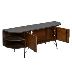 Made in Meubles Meuble TV en bois d'acacia Juno