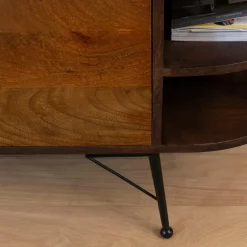 Made in Meubles Meuble TV en bois d'acacia Juno
