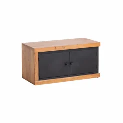 Made in Meubles Meuble TV en bois d'acacia Emilio