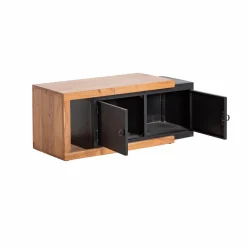 Made in Meubles Meuble TV en bois d'acacia Emilio
