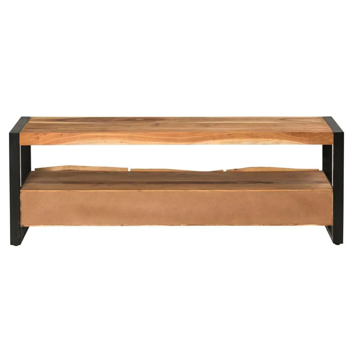 Made in Meubles Meuble TV en bois d'acacia 3 tiroirs Tree