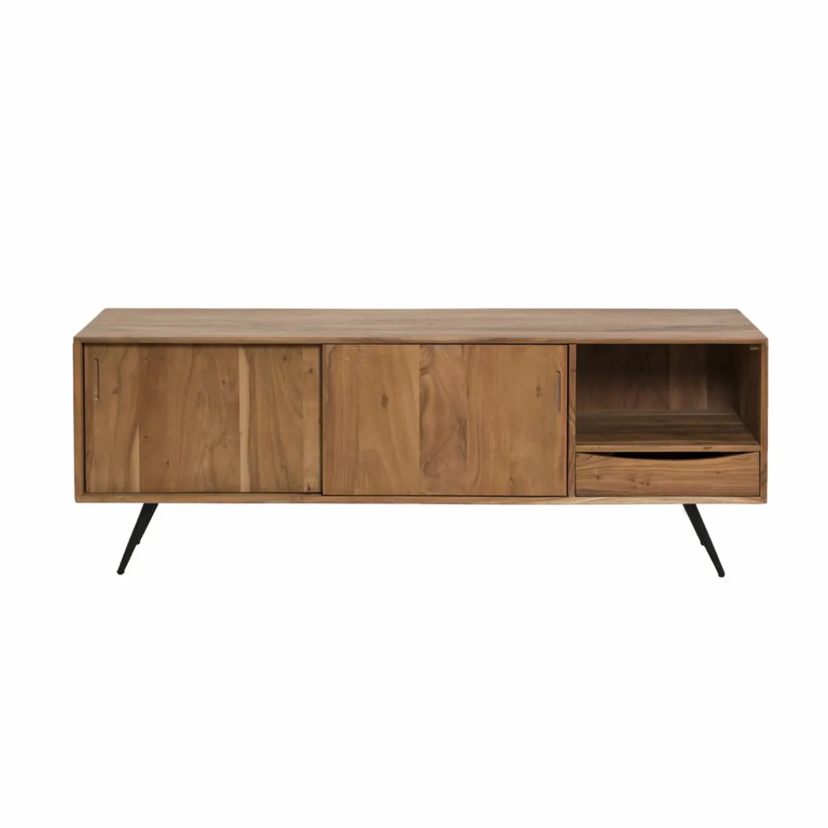 Made in Meubles Meuble TV en bois d'acacia Sara