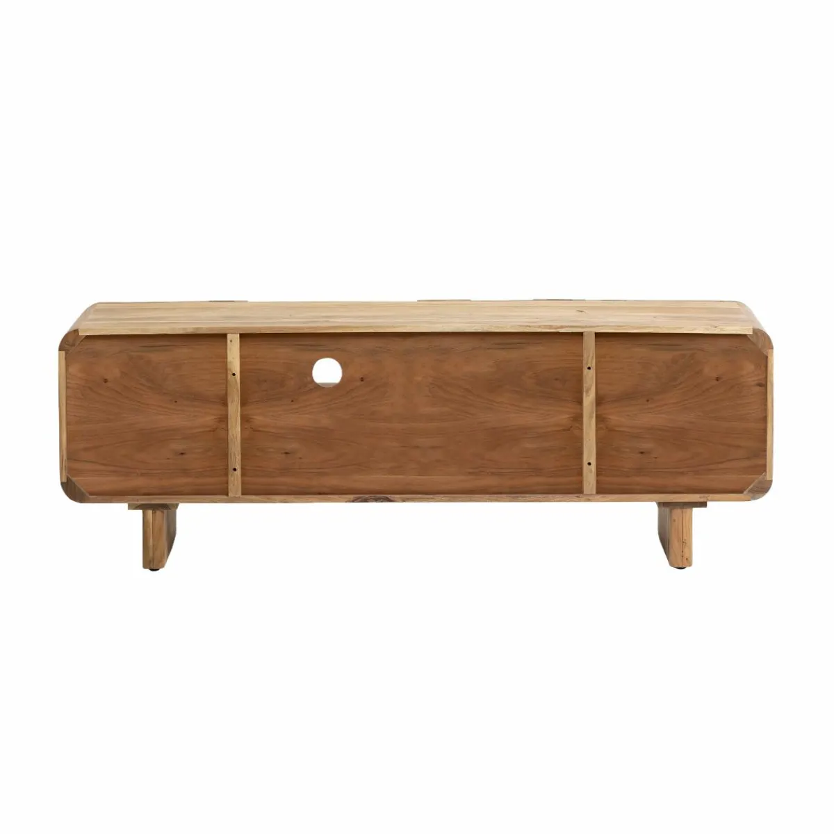 Made in Meubles Meuble TV en bois d'acacia Tilio