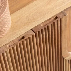 Made in Meubles Meuble TV en bois d'acacia Tilio