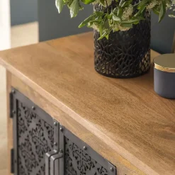 Made in Meubles Meuble TV en bois de manguier Sahara