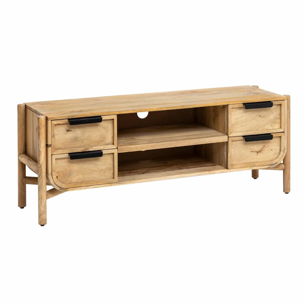 Made in Meubles Meuble TV en bois de manguier Nova