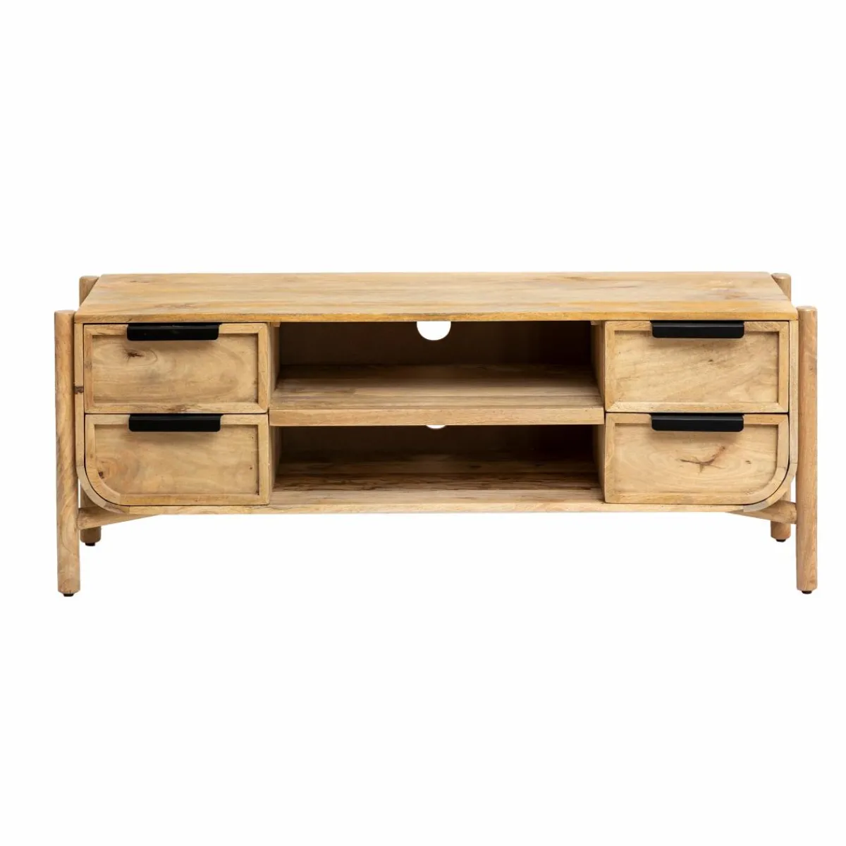 Made in Meubles Meuble TV en bois de manguier Nova