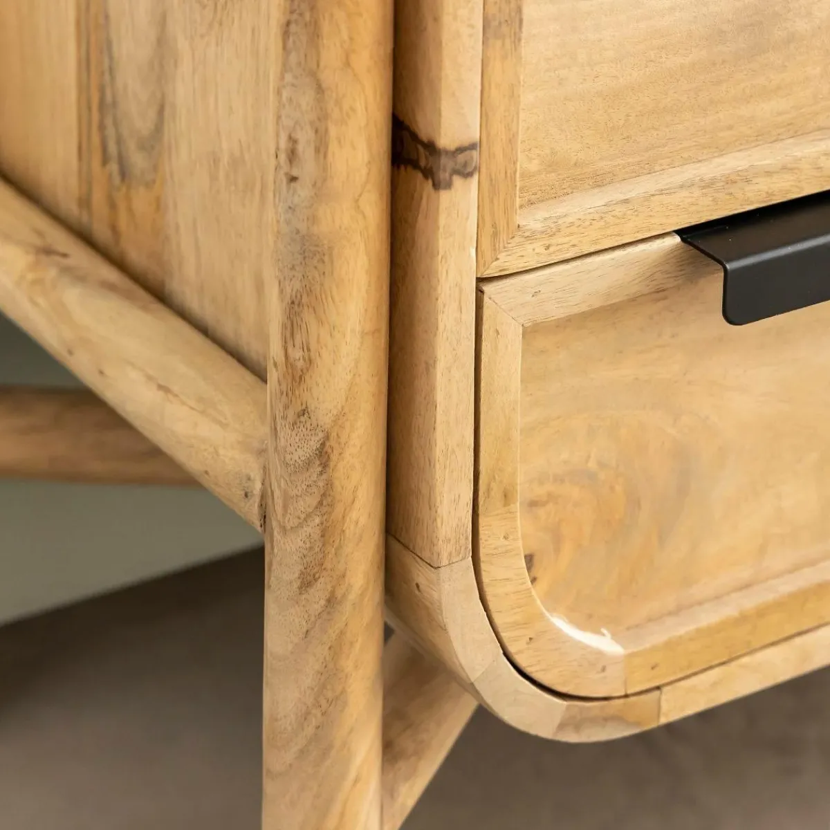 Made in Meubles Meuble TV en bois de manguier Nova