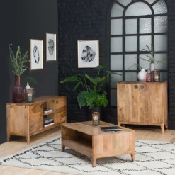 Made in Meubles Meuble tv en bois de manguier Eloi