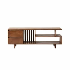 Made in Meubles Meuble TV en bois de manguier Nelson