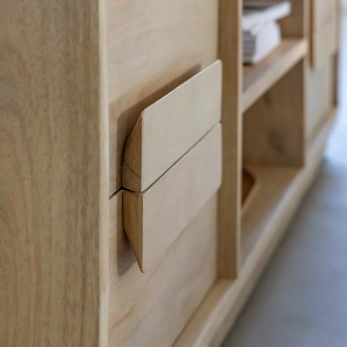 Made in Meubles Meuble TV en bois de manguier Lioris