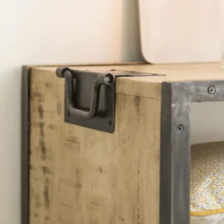 Made in Meubles Meuble TV en bois de manguier 3 tiroirs Wood