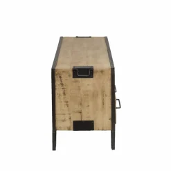 Made in Meubles Meuble TV en bois de manguier 3 tiroirs Wood
