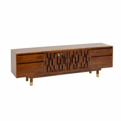 Made in Meubles Meuble TV en bois de manguier Xabi