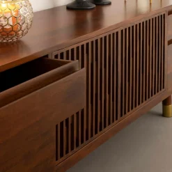Made in Meubles Meuble TV en bois de manguier Xabi