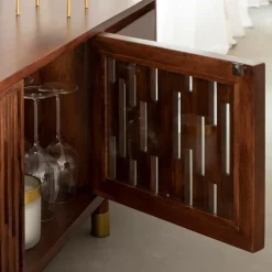 Made in Meubles Meuble TV en bois de manguier Xabi