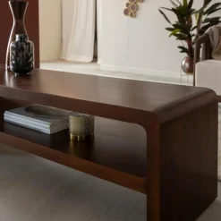 Made in Meubles Meuble TV en bois de manguier Lior